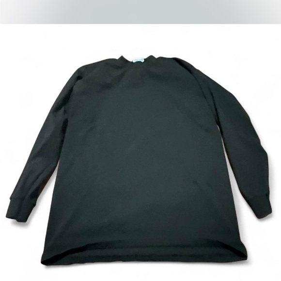 Large tall Men's Classic Black Long Sleeve Tee - Picture 1 of 2